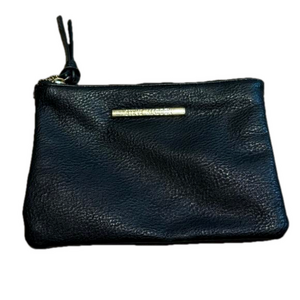 Steve Madden Black Faux Leather Pebbled Clutch